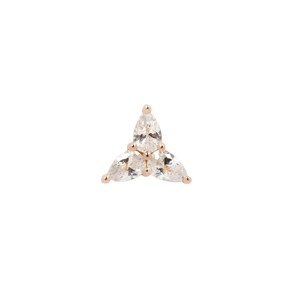 3 Little Pears Threadless End with CZ - Image 6