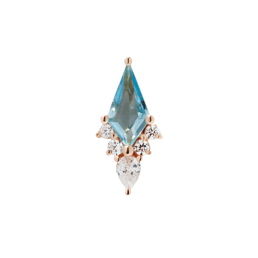 Afterglow Threadless End with Swiss Blue Topaz - Image 6