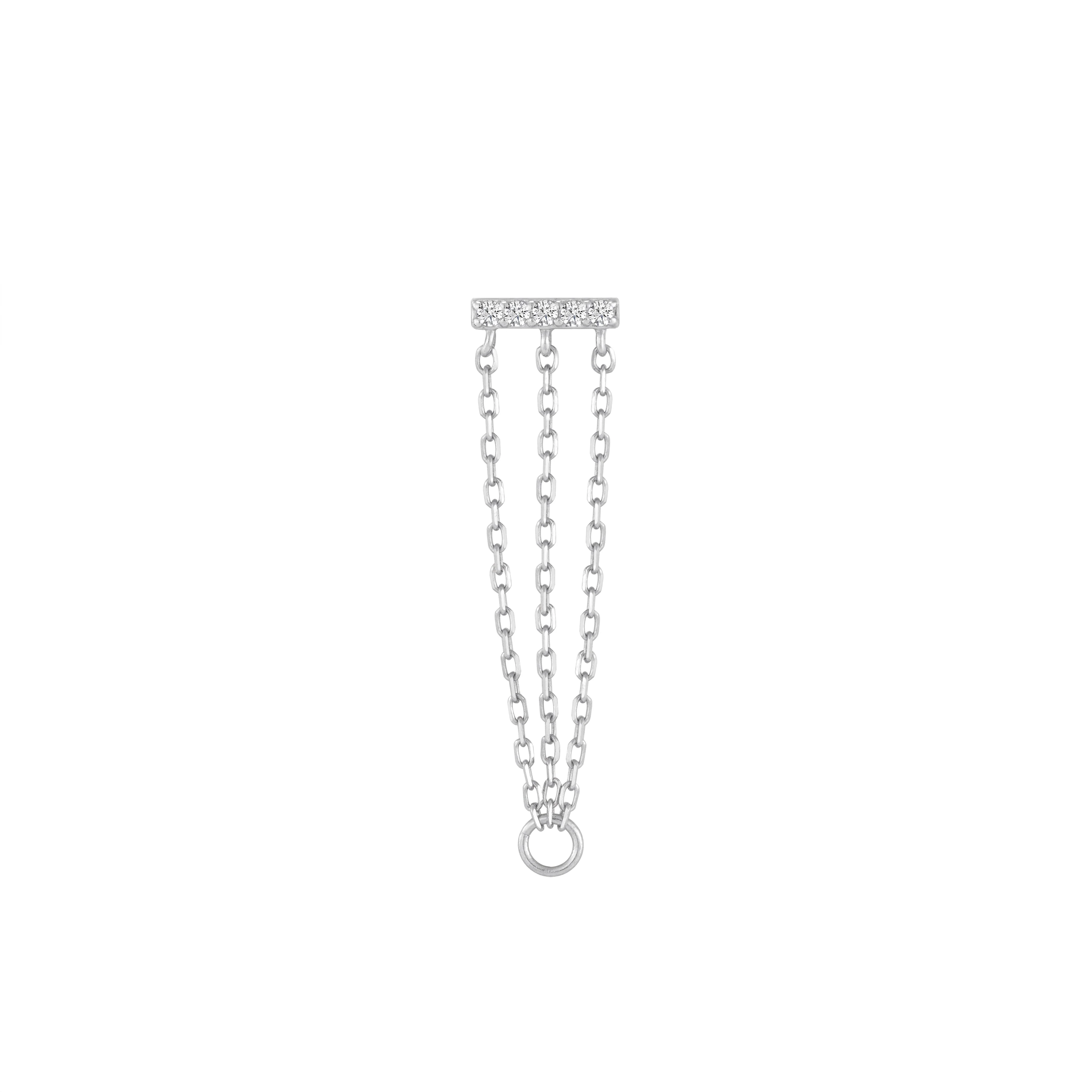 Auralie Threadless End with CZ - Image 8