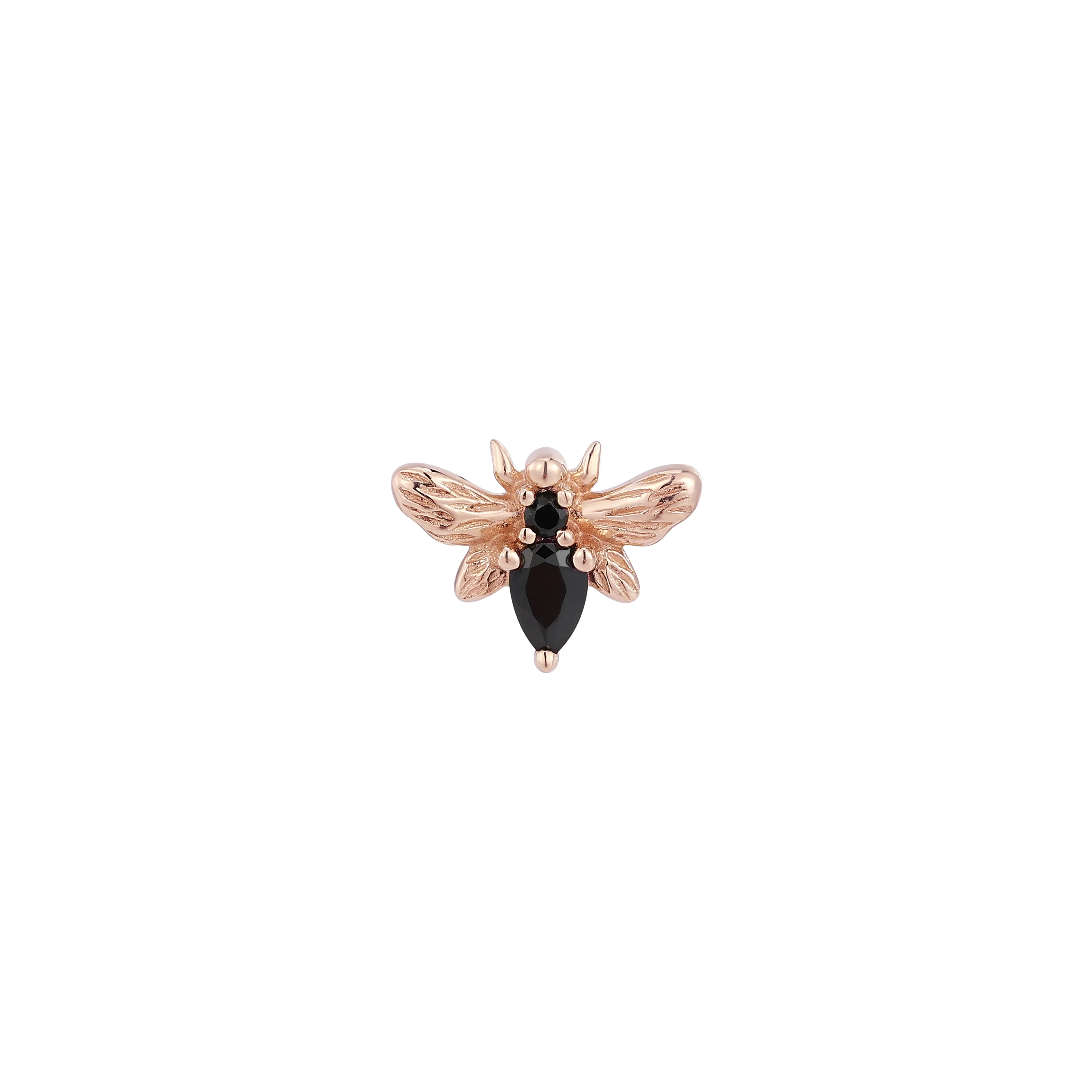 Bee Chic Threadless End with Black Spinel - Image 6