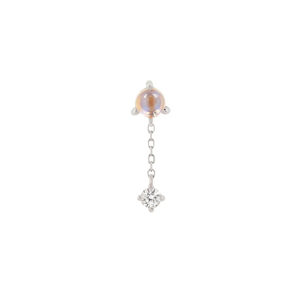 Bianca Threadless End with Moonstone - Image 8