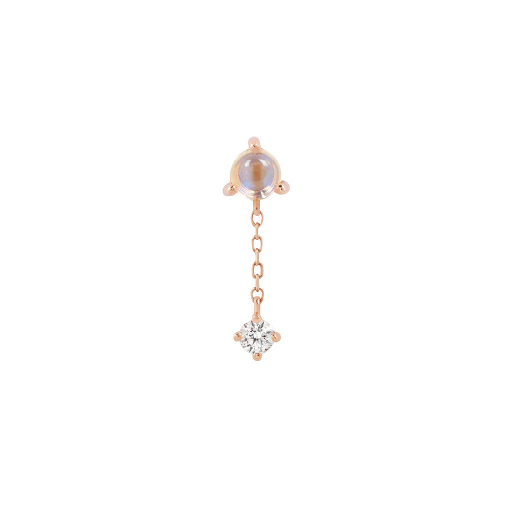 Bianca Threadless End with Moonstone - Image 9