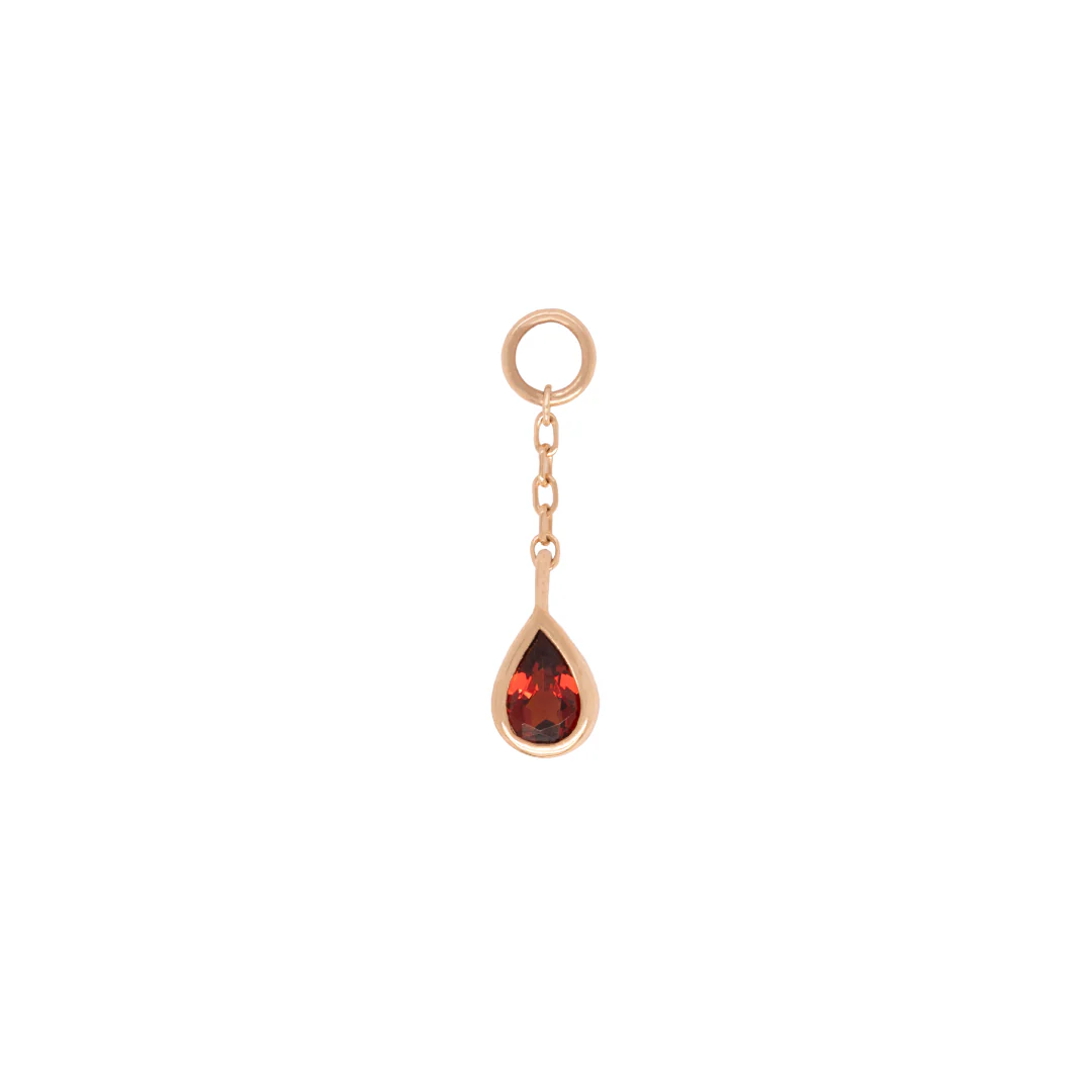 Concorde Charm + Chain with Garnet - Image 3