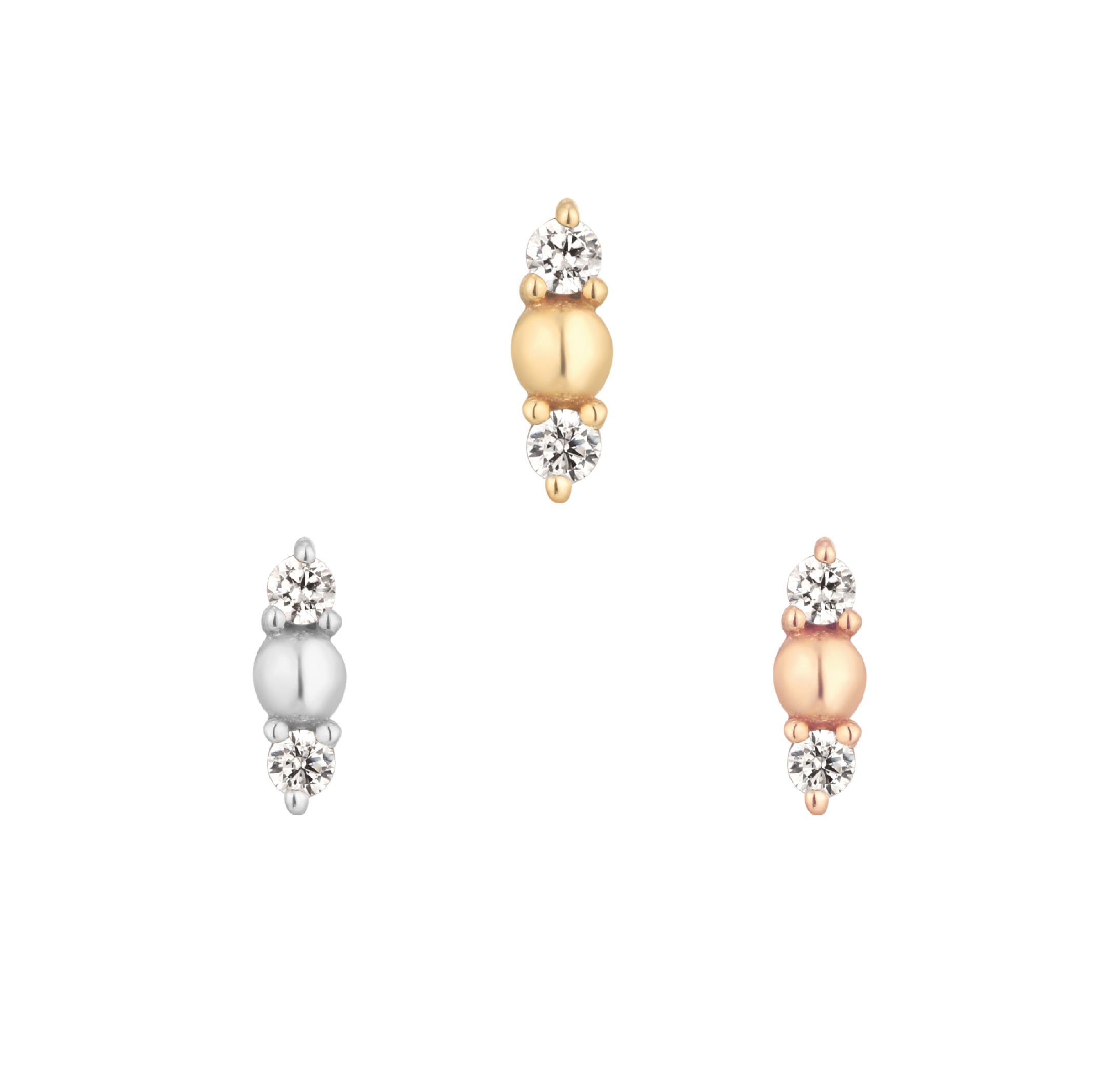 Crushing Threadless End with CZ