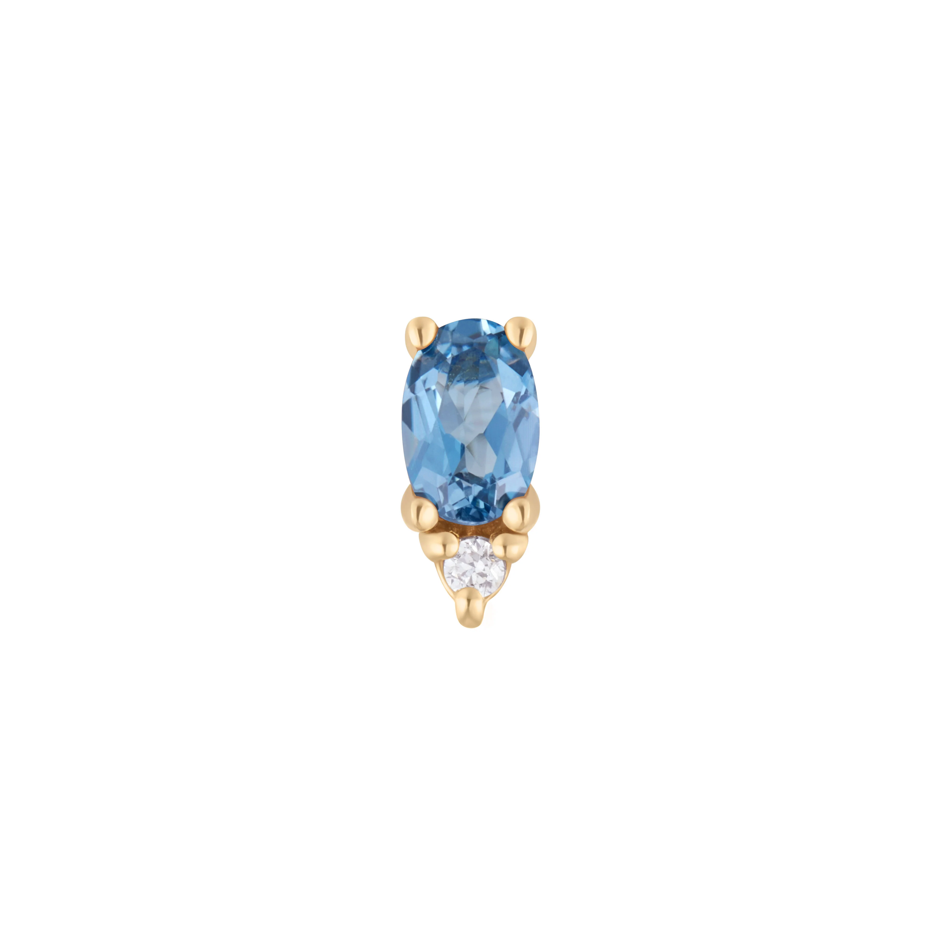 Desden Threadless End with London Blue Topaz - Image 3
