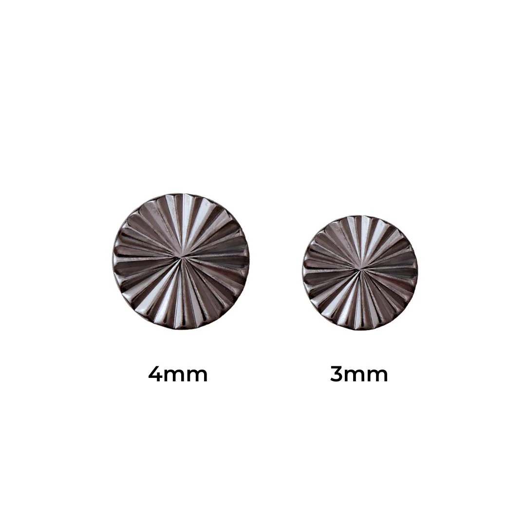 Disk Lazer Black Rhodium Threadless End