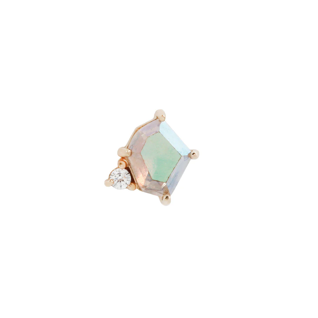 Elicit Threadless End with Mercury Mist Topaz - Image 5