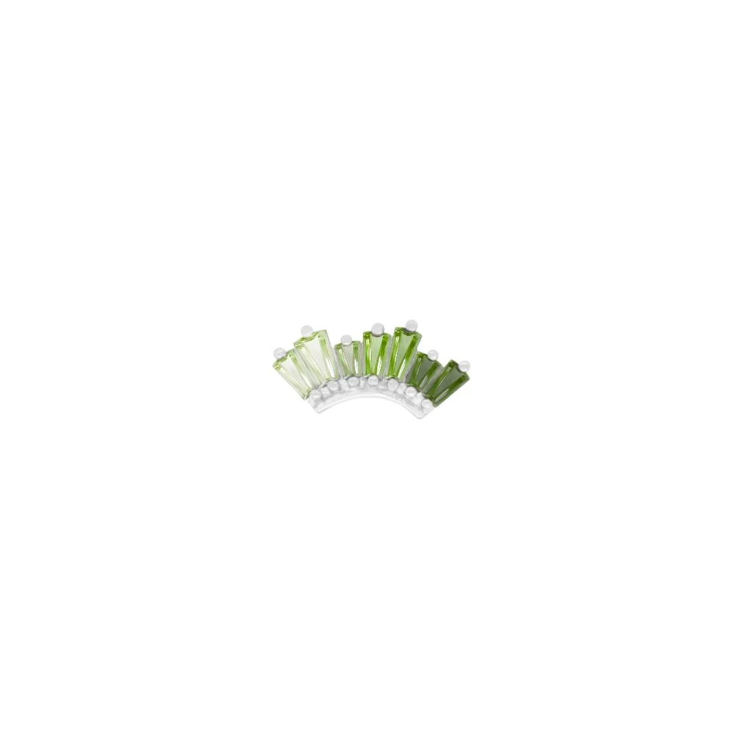 Enlighten Threadless End with Green Tourmaline + Peridot Ombre - Image 3