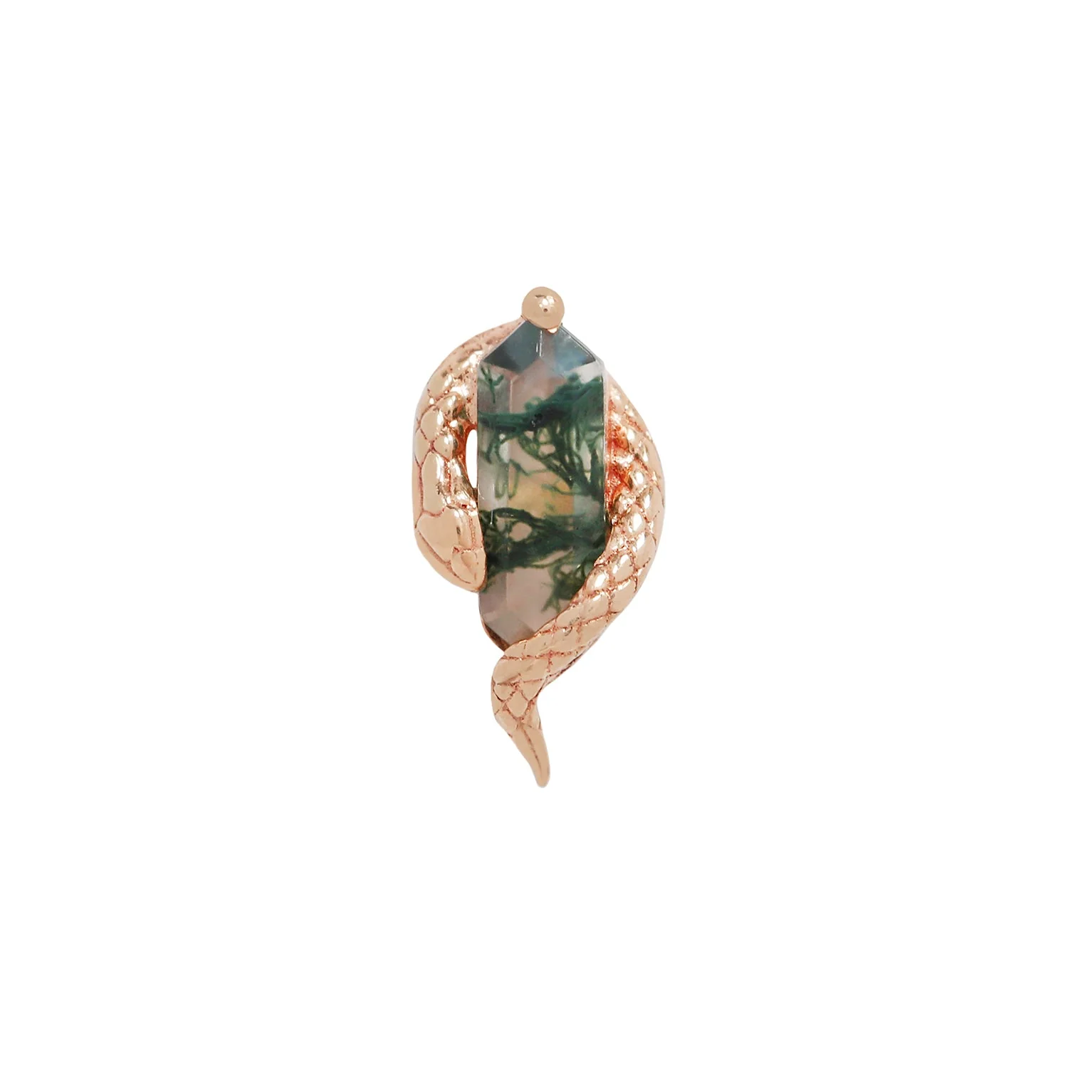 Eve Was Framed Threadless End with Moss Agate - Image 6
