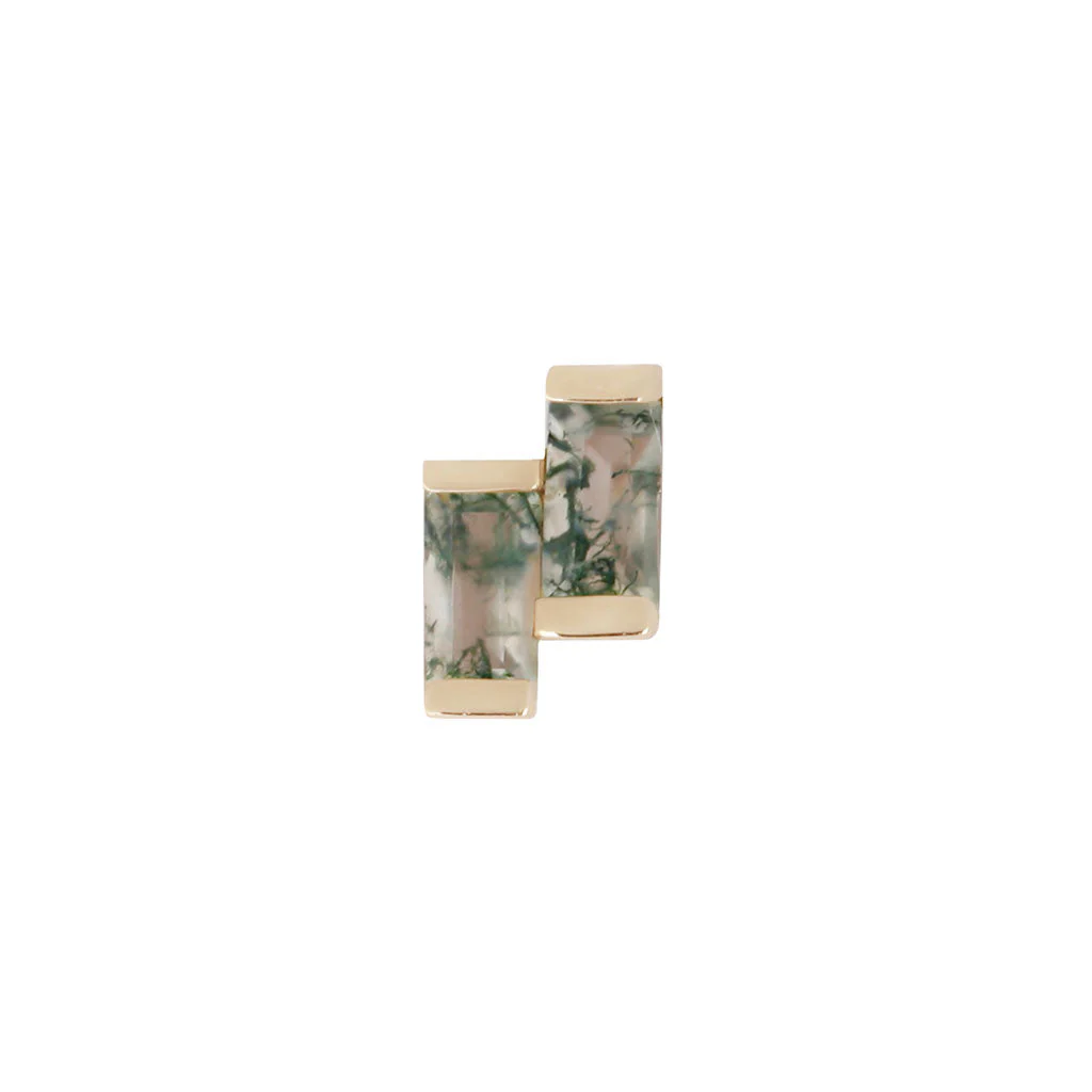 Fervor Threadless End with Moss Agate - Image 3