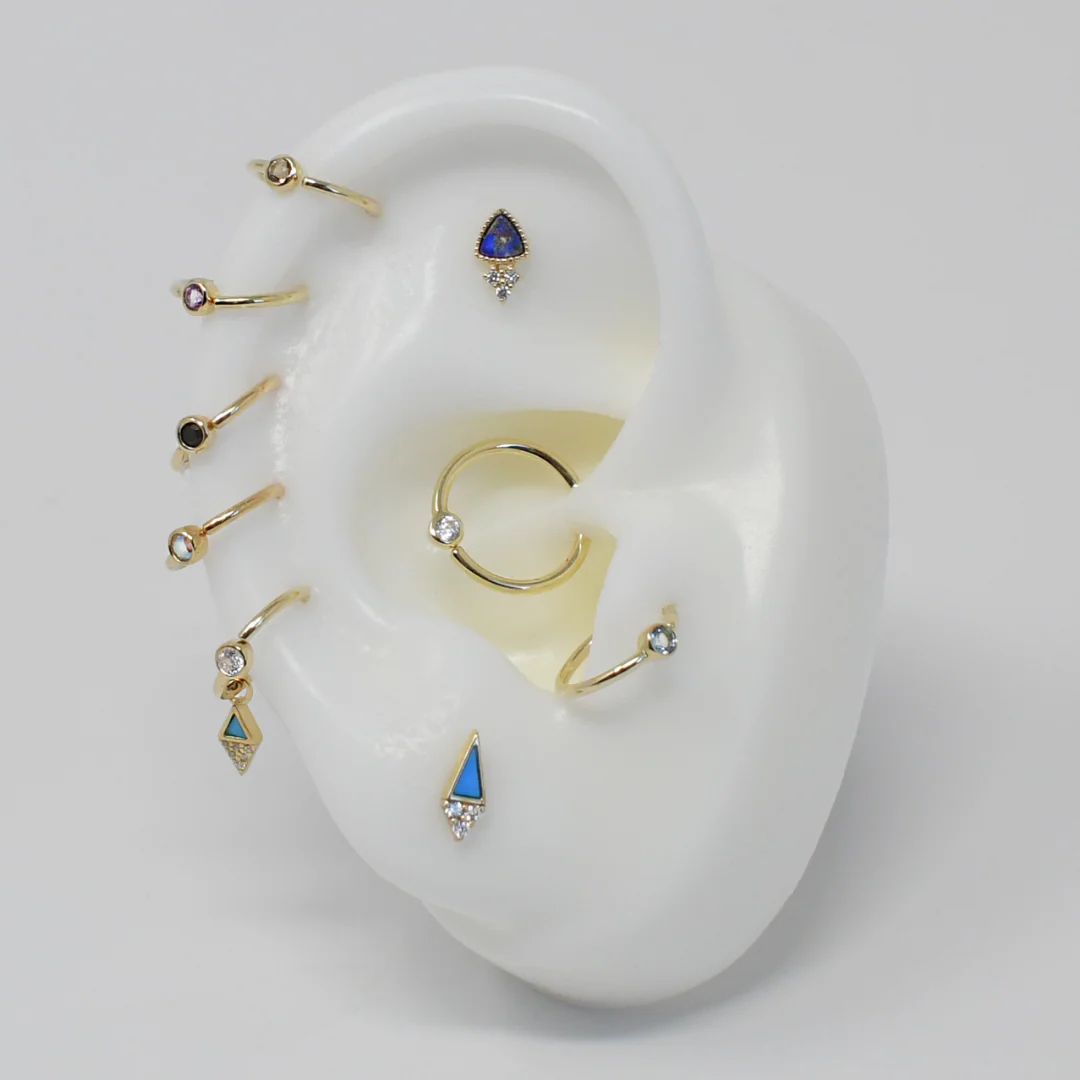 Fixed Bezel 3mm Bead Ring with CZ - Image 4