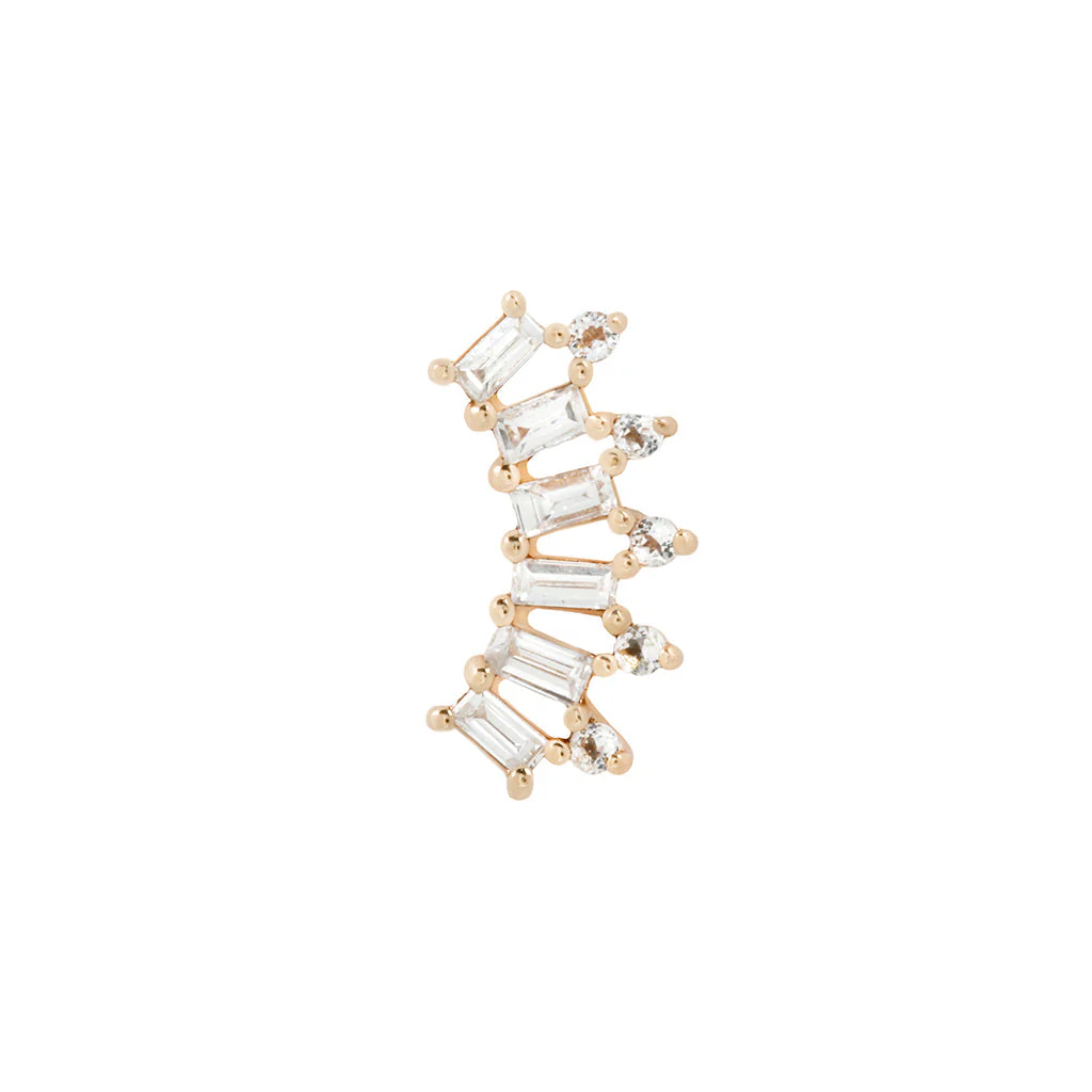 GSTQ Threadless End with Diamond + White Topaz - Image 4