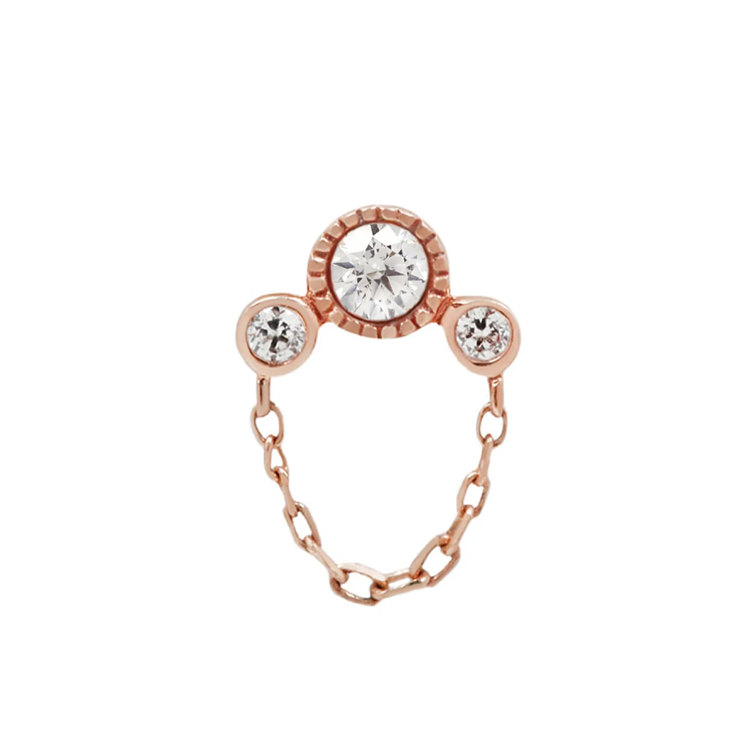 Halston Threadless End with CZ - Image 6