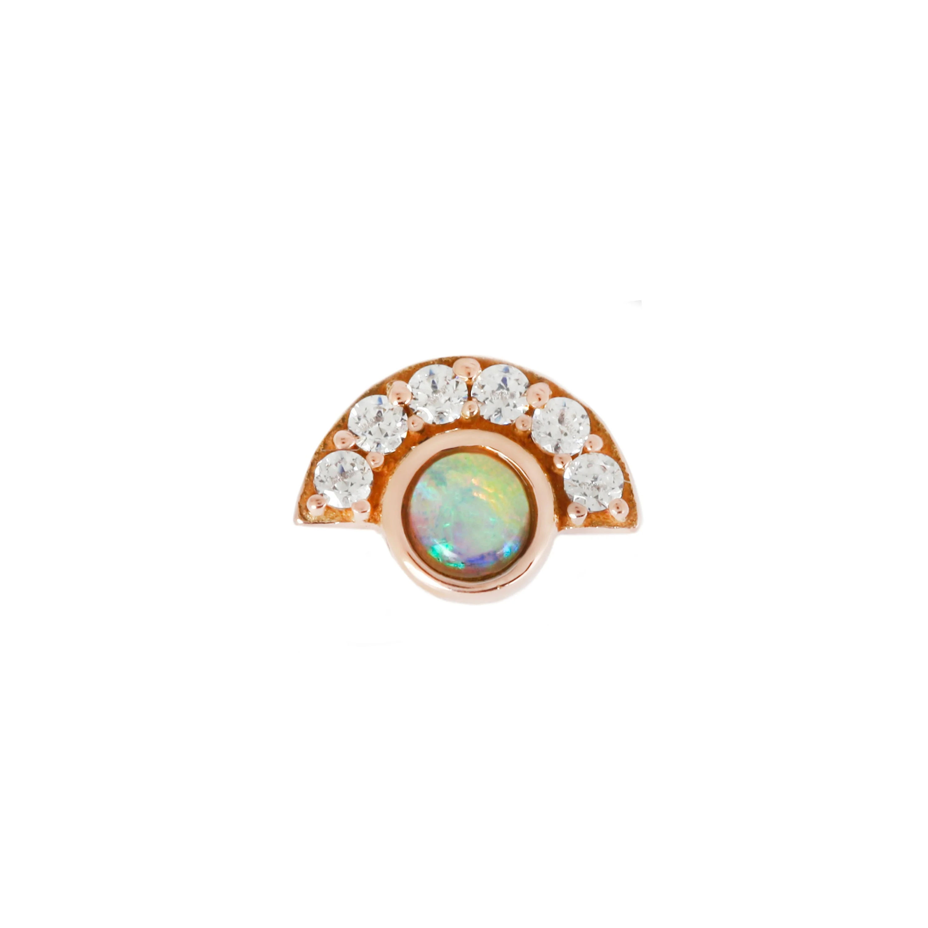 Kahlo Threadless End with Opal + CZ - Image 6