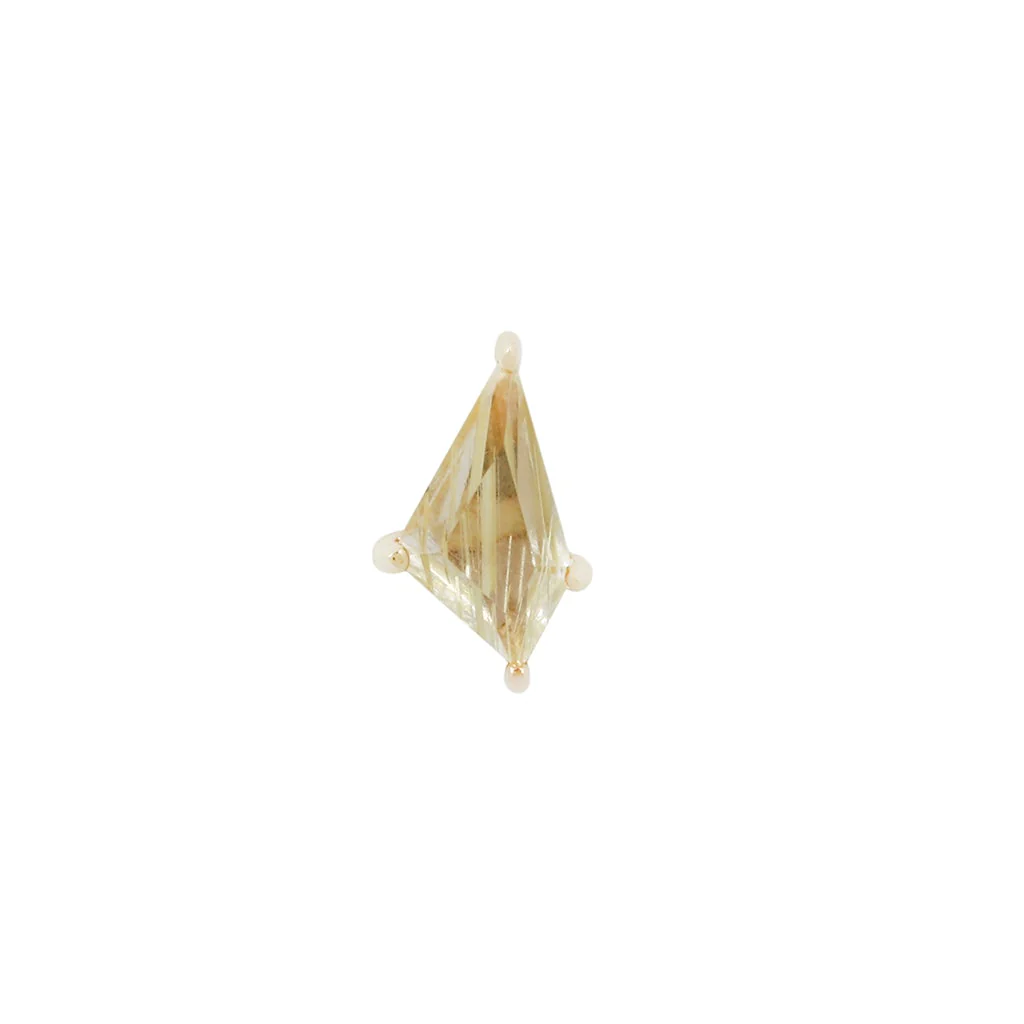 Limelight Threadless End with Rutilated Quartz - Image 4