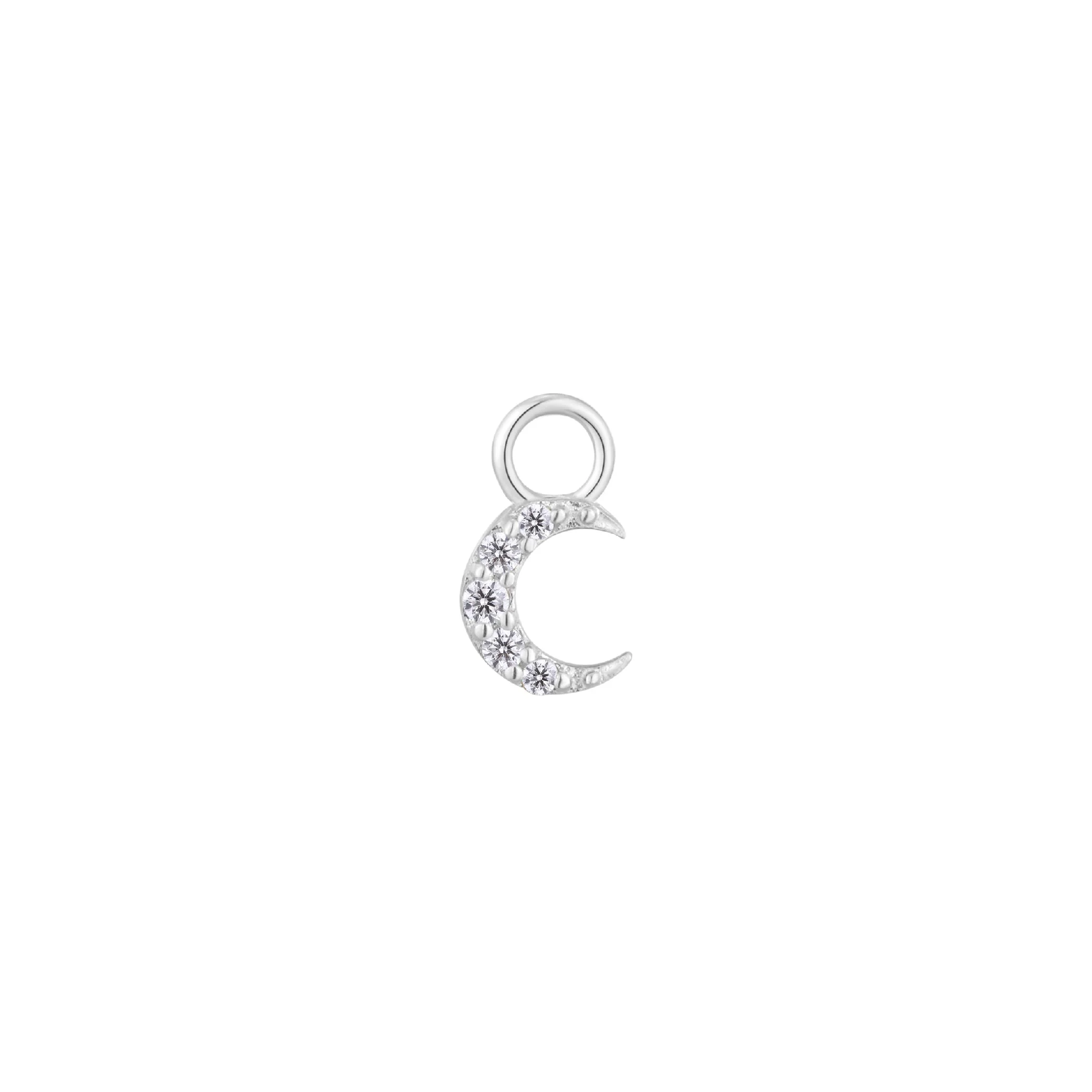 Lunette Charm with CZ - Image 4
