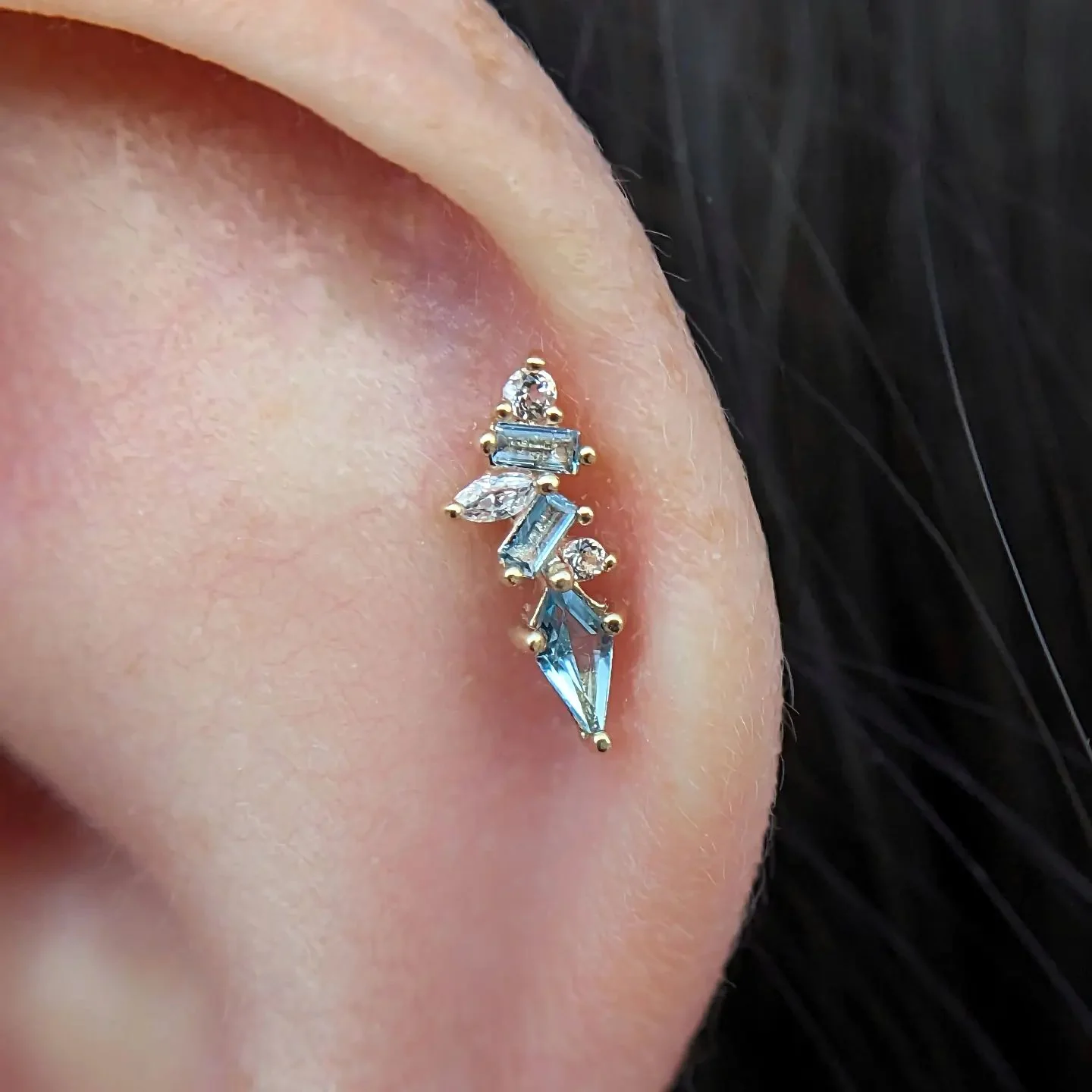 Mixt Threadless End with London Blue Topaz - Image 4