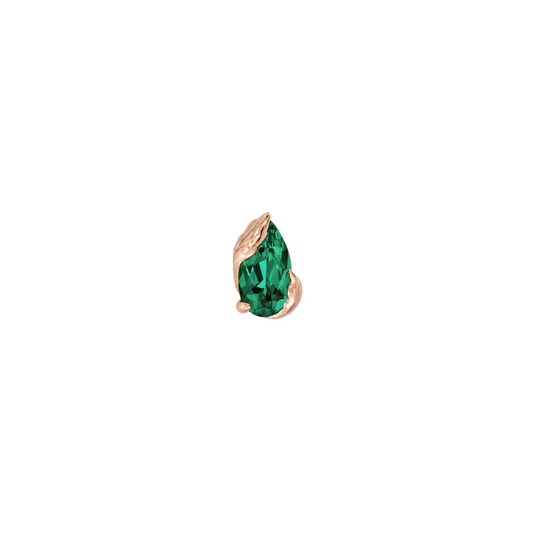 Occasion Threadless End with Emerald (Lab Grown) - Image 7