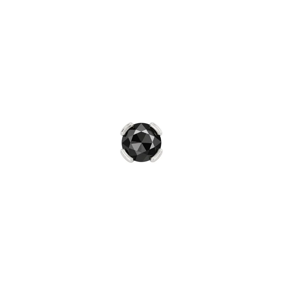 Peekaboo Threadless End with Black Spinel - Image 6