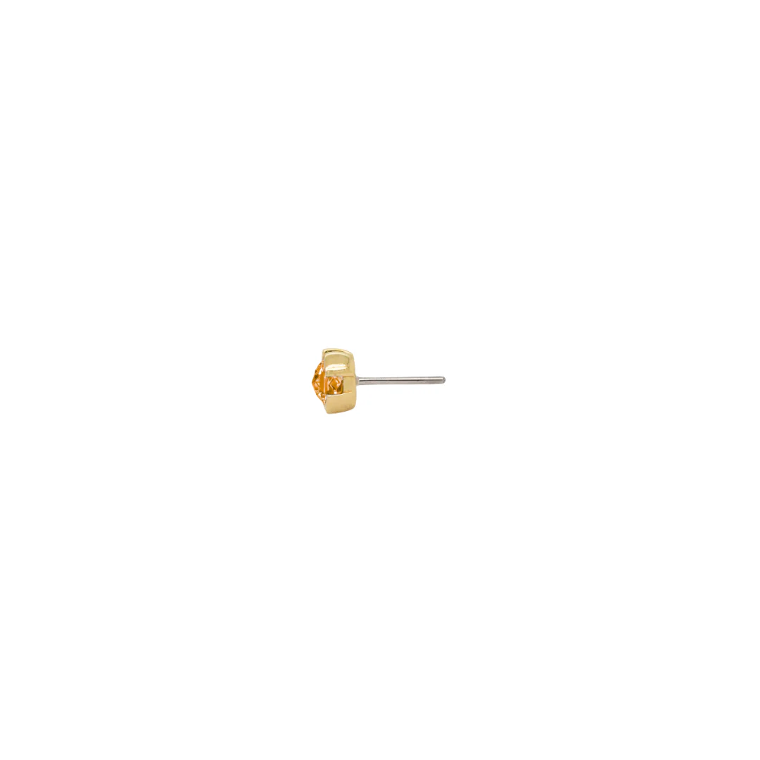 Peekaboo Threadless End with Citrine - Image 4