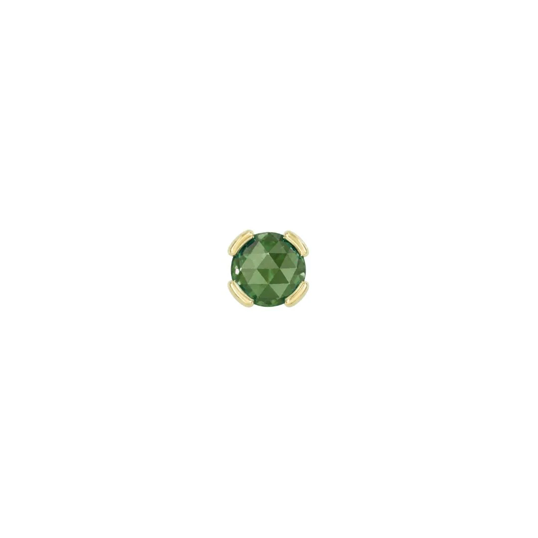 Peekaboo Threadless End with Green Tourmaline - Image 5