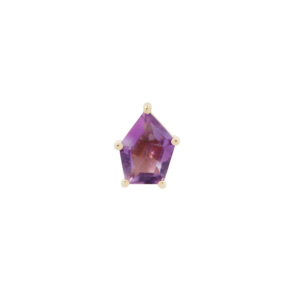 Penta Threadless End with Amethyst - Image 4