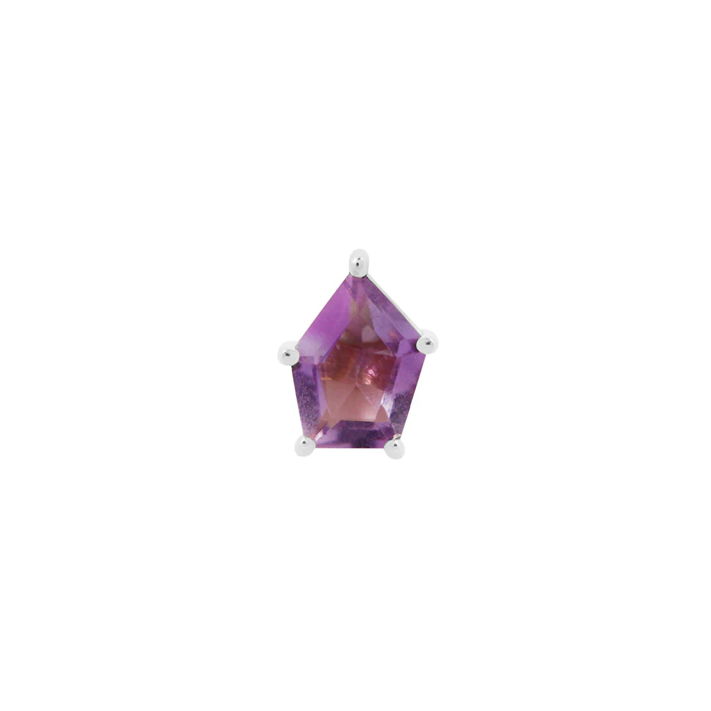 Penta Threadless End with Amethyst - Image 5