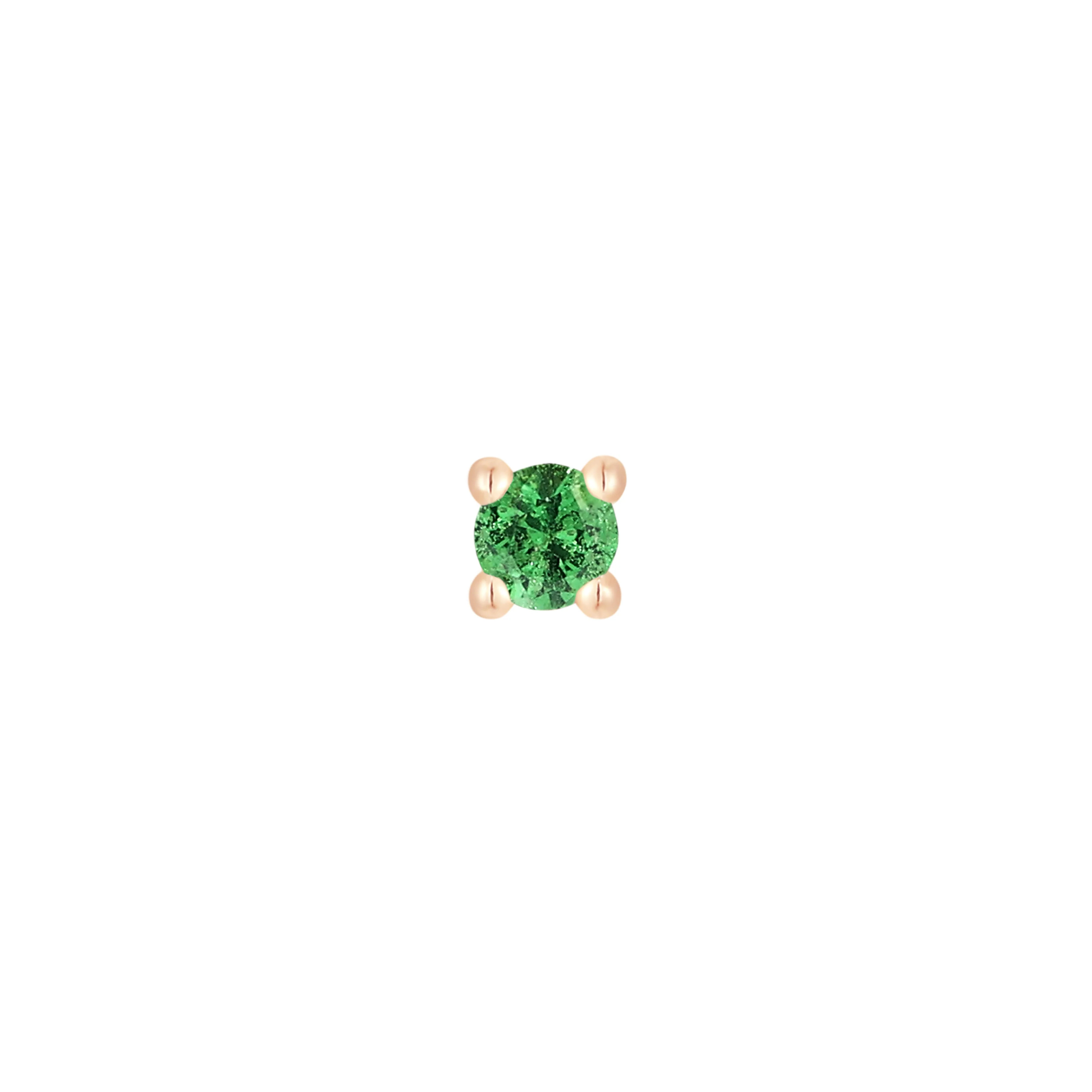 Prong Gem Threadless End with Tsavorite - Image 6