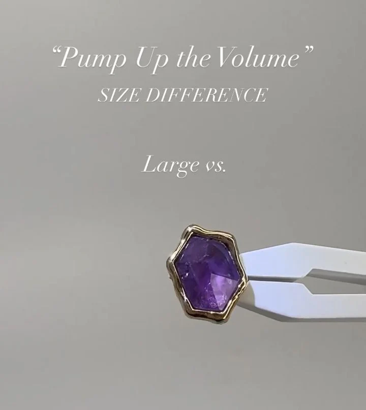 Pump Up The Volume Threadless End with Amethyst - Image 3