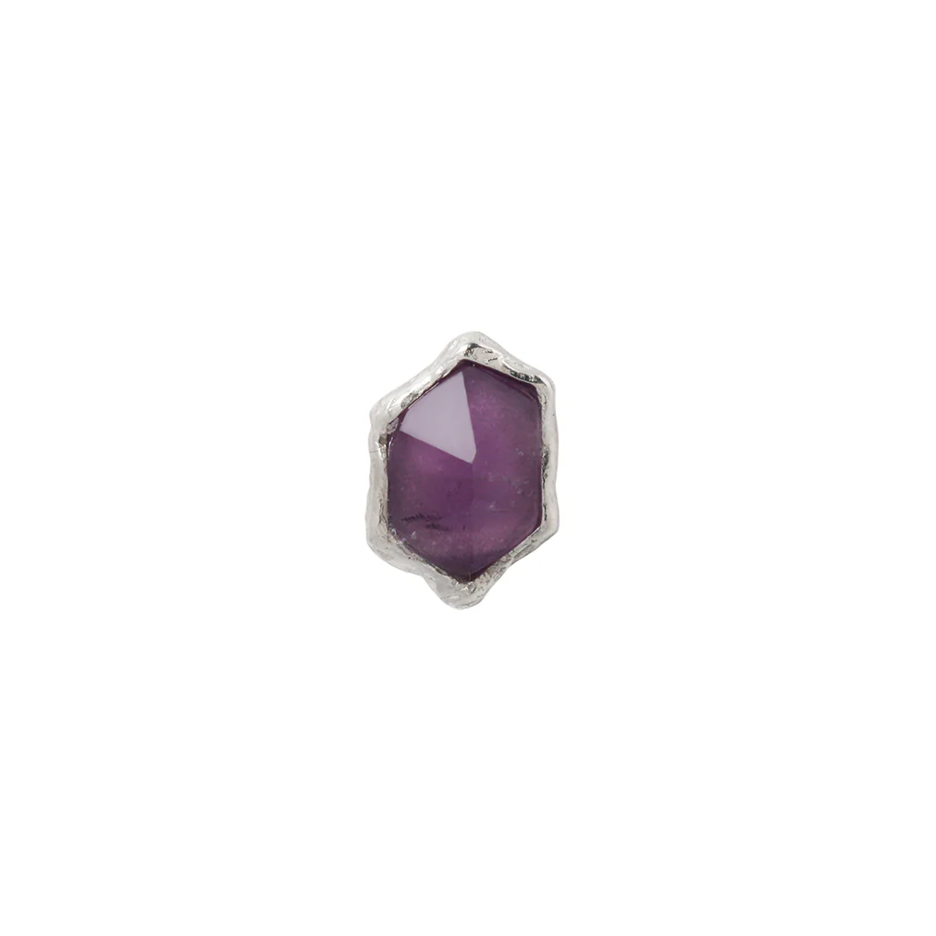 Pump Up The Volume Threadless End with Amethyst - Image 5
