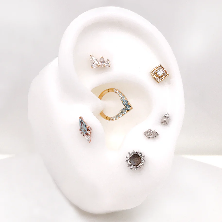 Rhodes Threadless End with Diamond - Image 3