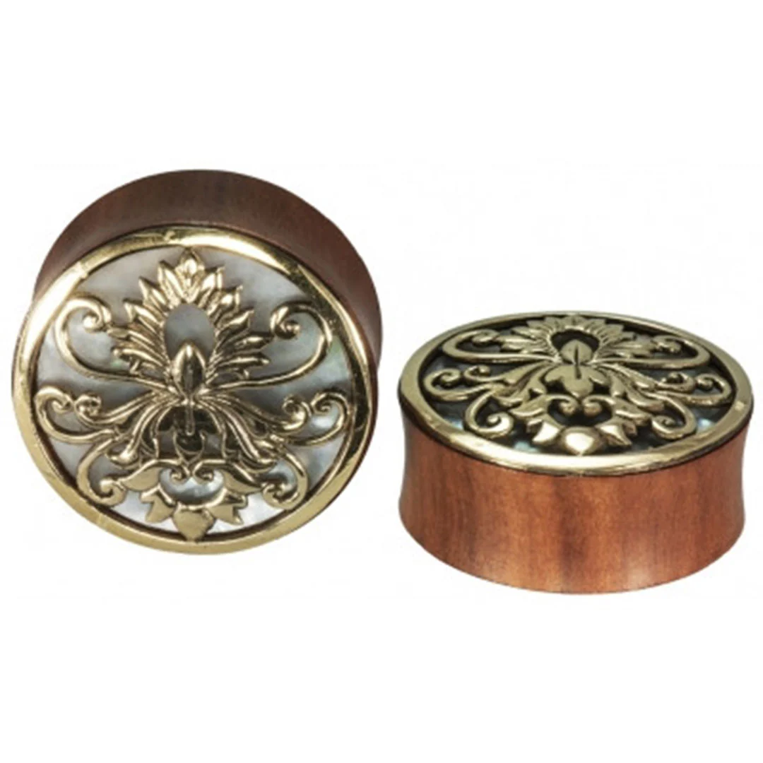 Rider Plugs - Saba Wood + Mother Of Pearl