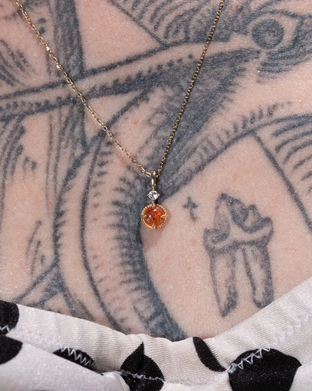 RION x Buddha Jewelry Manifest Necklace with Oregon Sunstone - Image 5