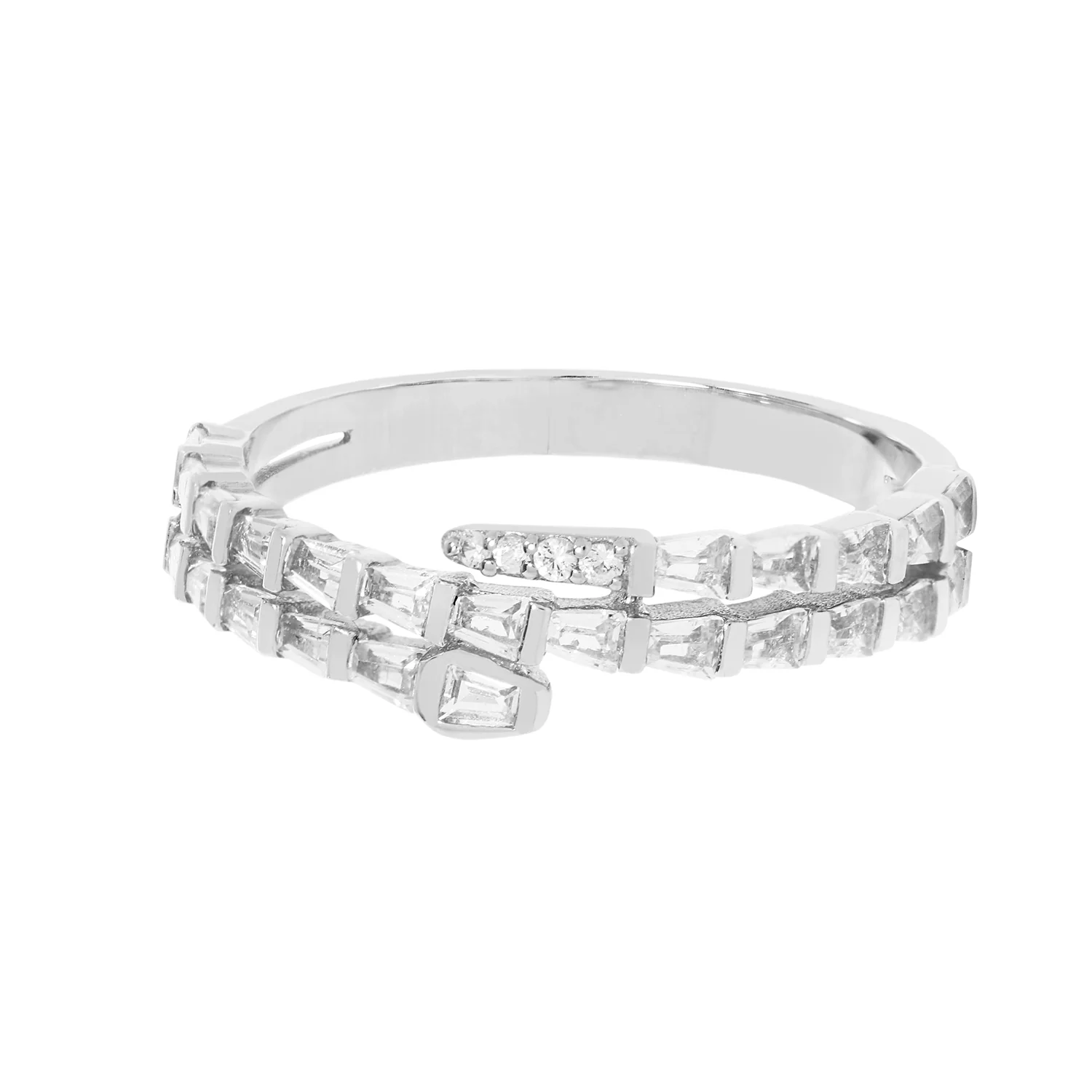 RION x Buddha Jewelry Prodigy Finger Ring with White Sapphire - Image 3
