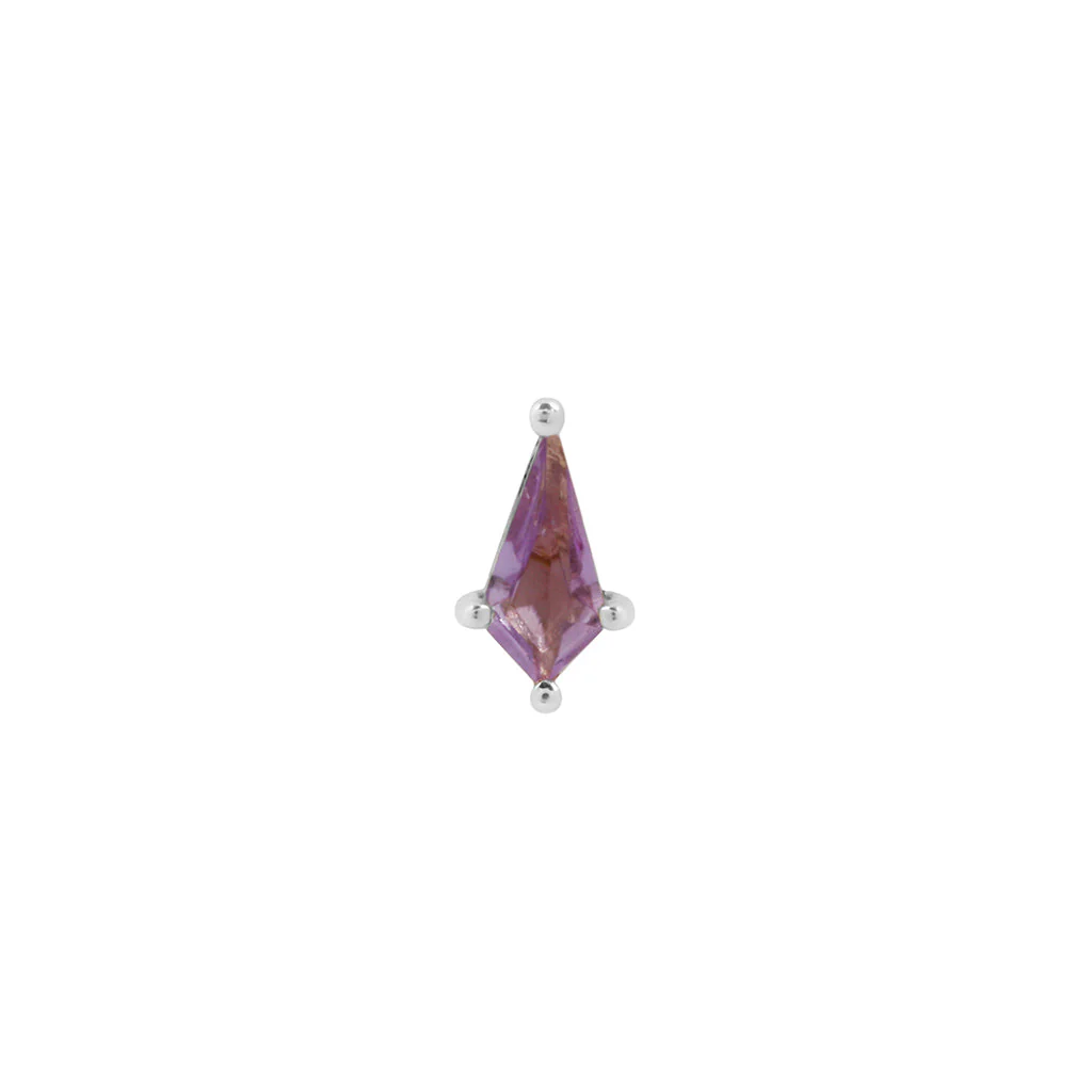 Soho Mini Threadless End with Amethyst - Image 4