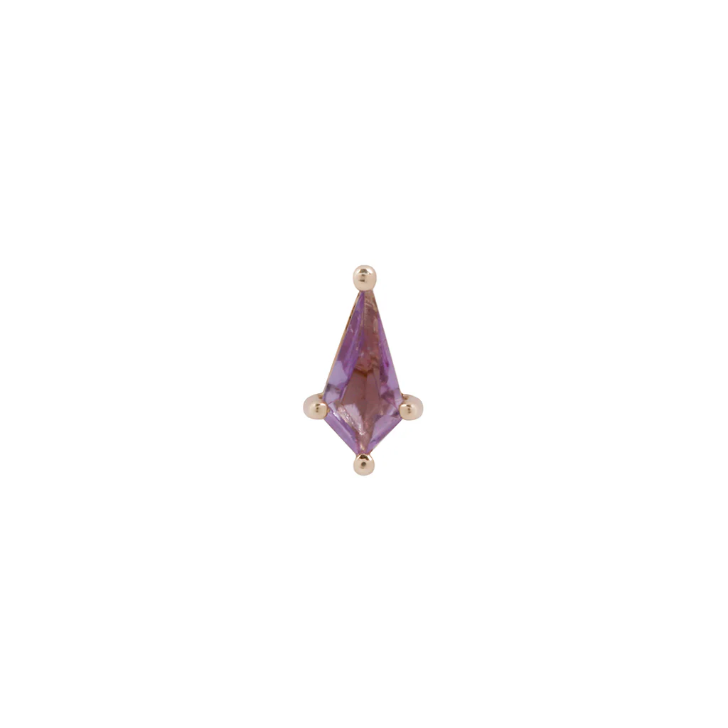 Soho Mini Threadless End with Amethyst - Image 5
