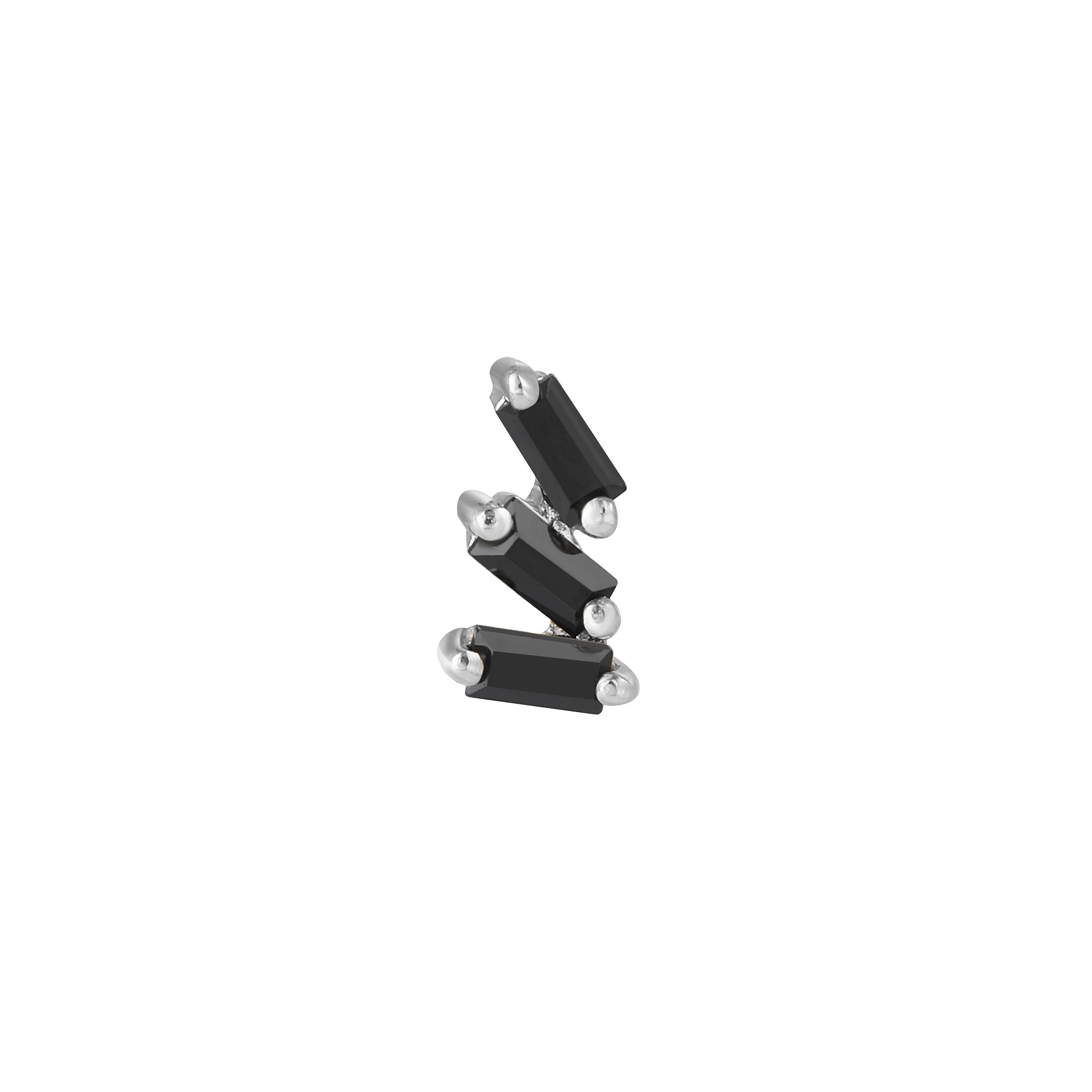 Staxx Threadless End with Black Spinel - Image 5