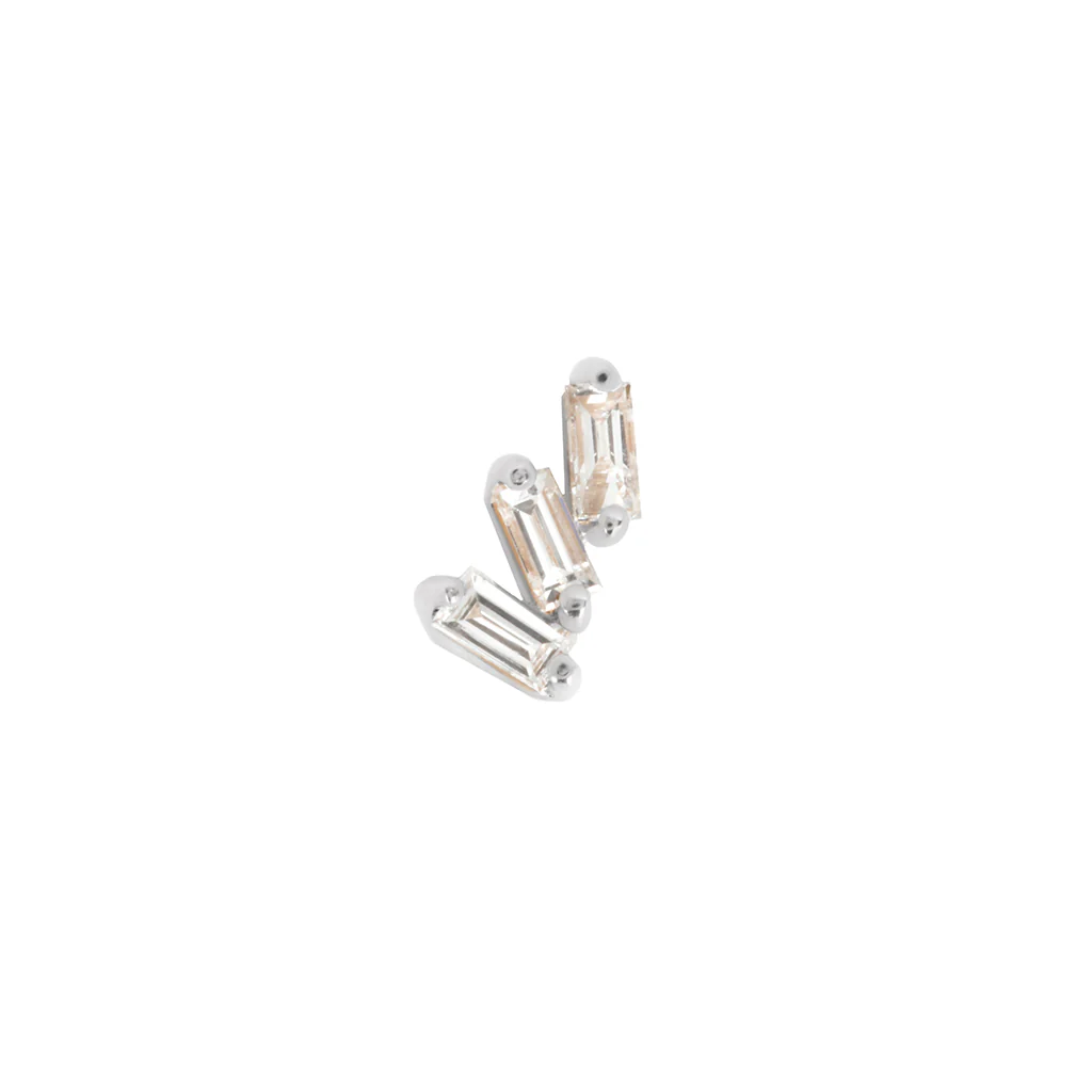 Staxx Threadless End with White Topaz - Image 6
