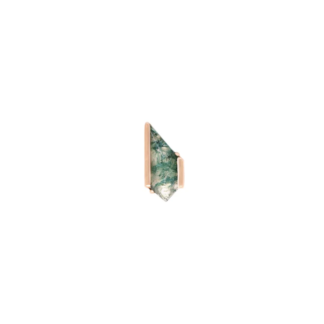 Vinyl Threadless End with Moss Agate - Image 6