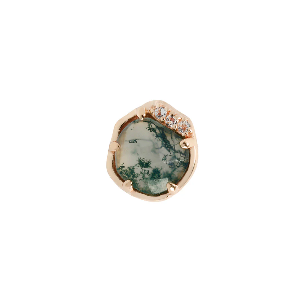 Vision Threadless End with Moss Agate - Image 6