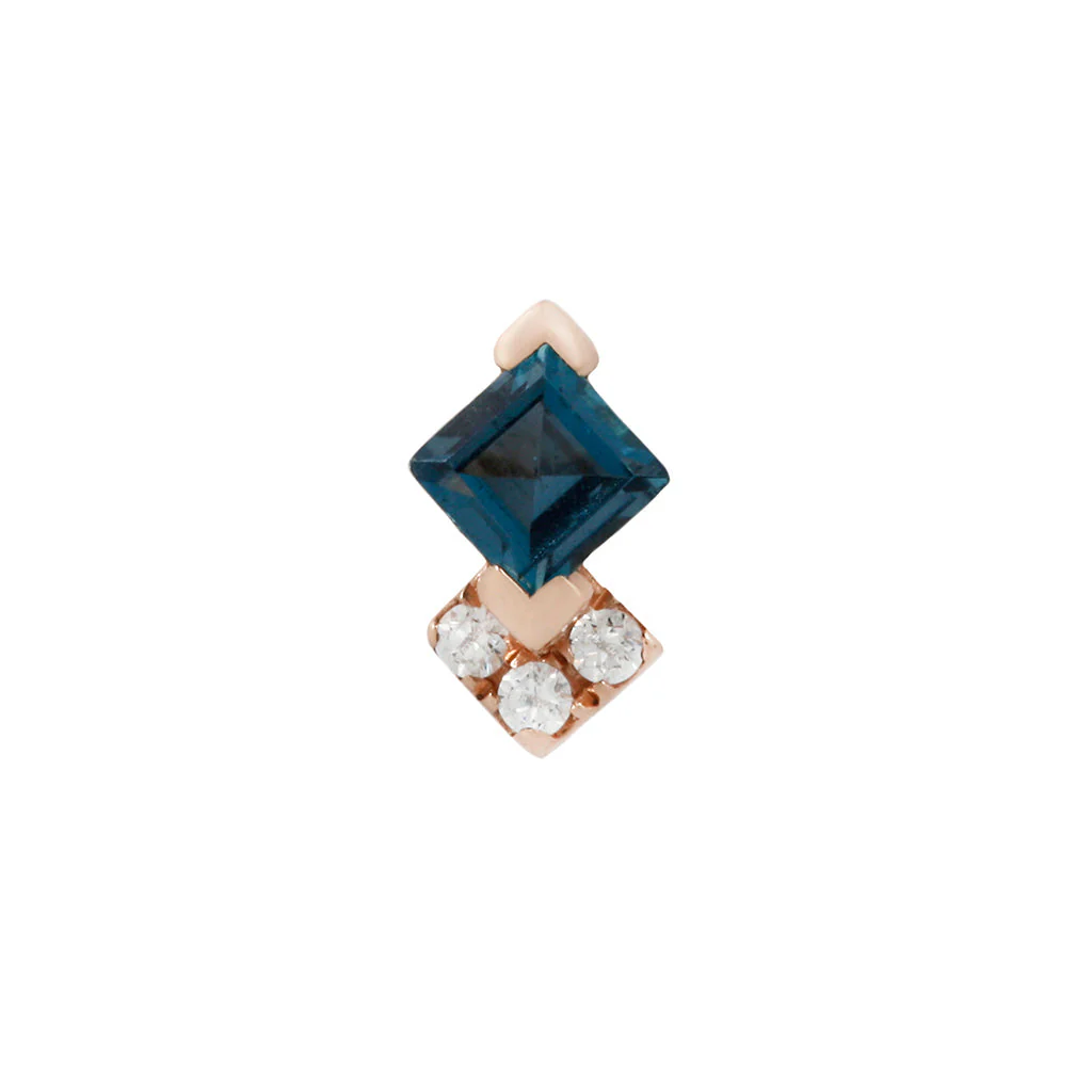 Vivienne Threadless End with London Blue Topaz - Image 6