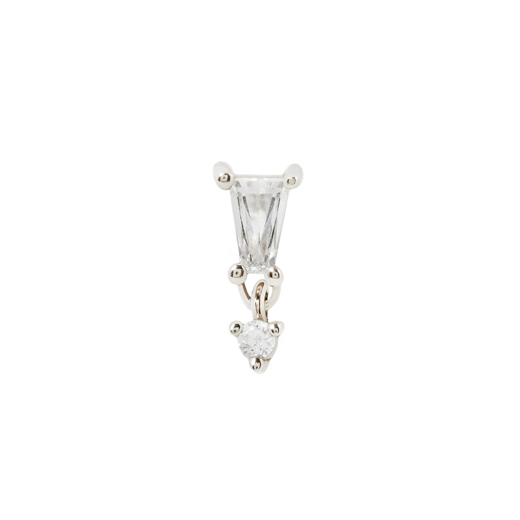 Yves Threadless End with CZ - Image 5