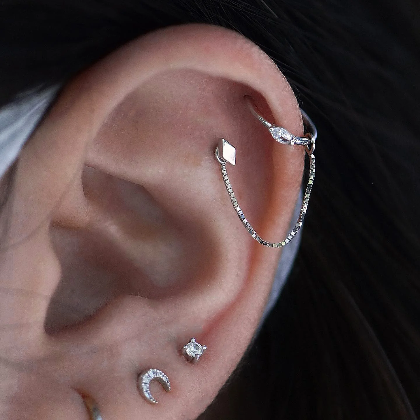 Zuri Seam Ring with CZ - Image 3