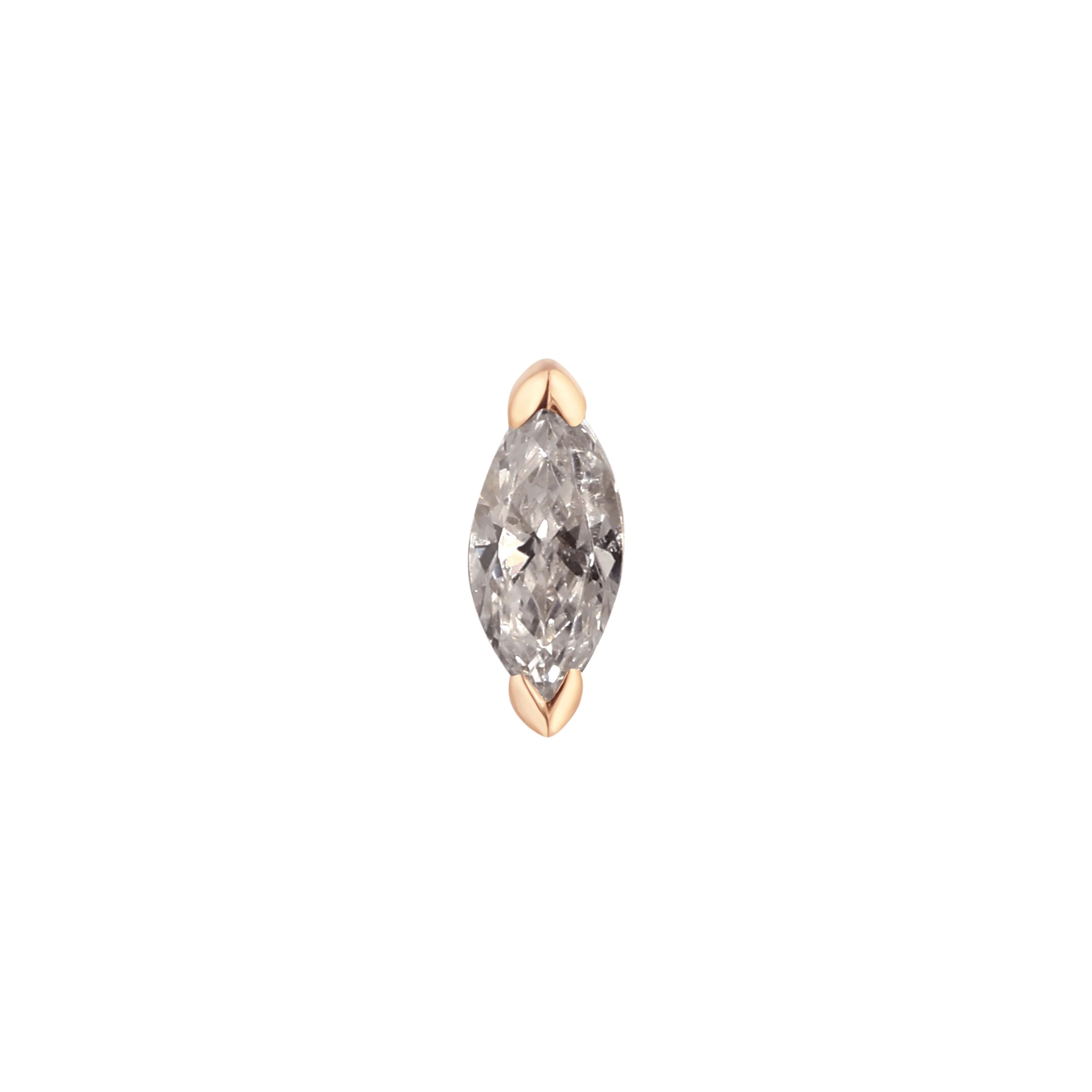 Zuri Threadless End with Grey Diamond - Image 5